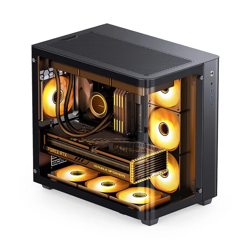 Vỏ Case JONSBO TK-3 BLACK (ATX/Mid Tower/Kính Cong Vô Cực) 14