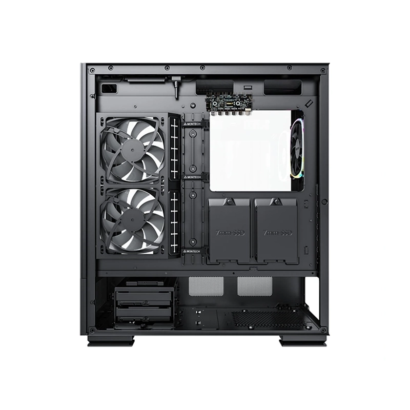 Vỏ Case MONTECH SKY TWO BLACK | ATX, 4 Fan Argb, Màu Đen 3