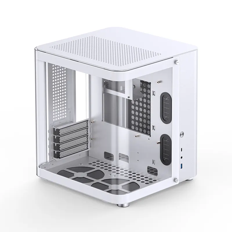 Vỏ case Jonsbo TK-1 White | mATX, Mid Tower - Trắng 2
