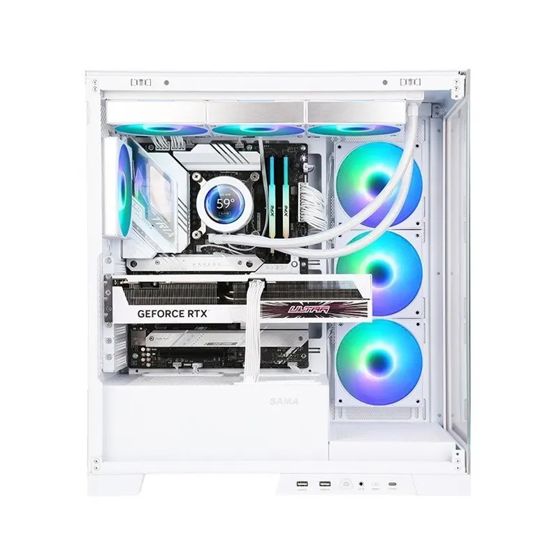 Vỏ Case SAMA 4503 White (ATX/Mid Tower/USB Type C) 2