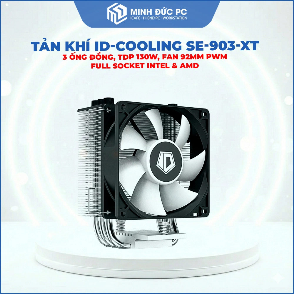 Tản nhiệt khí ID-COOLING SE-903-XT (3 Ống Đồng, TDP 130W, Fan 92mm PWM, Full Socket Intel & AMD) 2