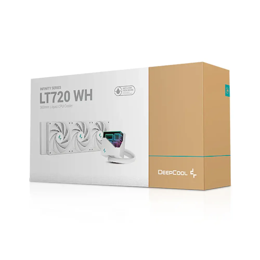 Tản Nhiệt Nước Deepcool LT720 WH - Hiệu Suất Cao, LED ARGB Gương Vô Cực, RAD 360mm, Màu Trắng 6