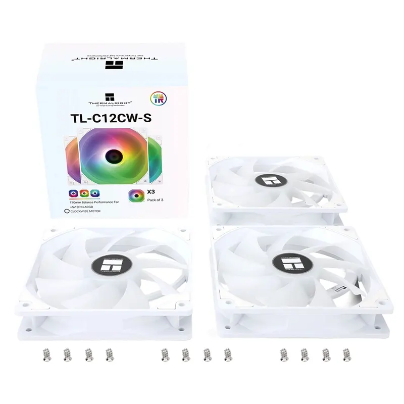 Fan Case Thermalright TL-C12CW-S ARGB White (Kit 3 Fan) 5