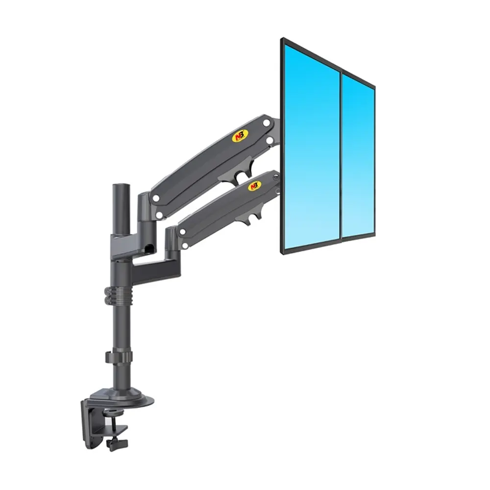 Giá Treo Hai Màn Hình Máy Tính NB H180 17–27 inch (ARM đôi, Gas Spring, Full Motion) 3