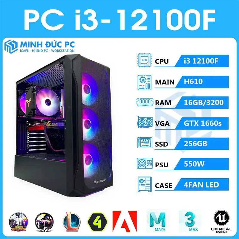 Bộ Vi xử lý&nbsp;CPU i3 12100F Mạnh mẽ