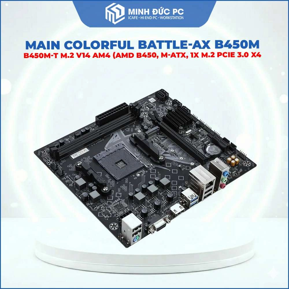Main COLORFUL BATTLE-AX B450M-T M.2 V14 AM4 (AMD B450, M-ATX, 1x M.2 PCIe 3.0 x4) 3