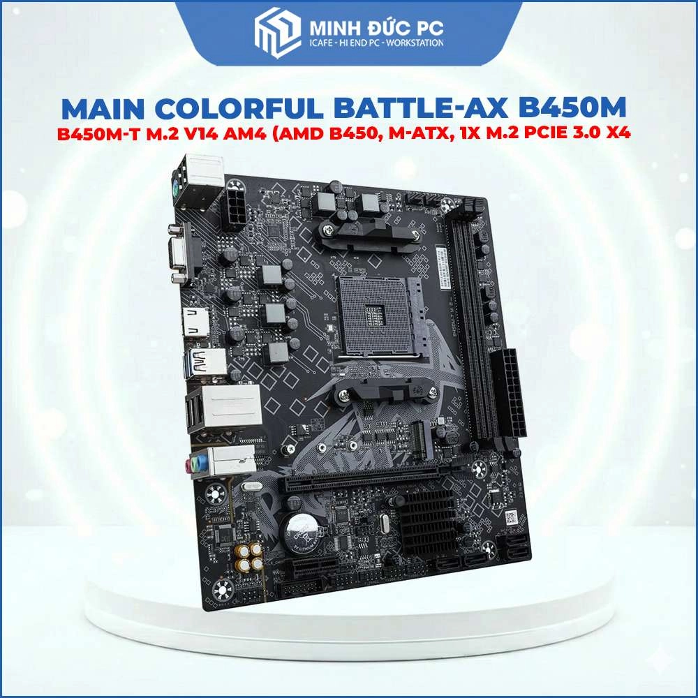 Main COLORFUL BATTLE-AX B450M-T M.2 V14 AM4 (AMD B450, M-ATX, 1x M.2 PCIe 3.0 x4) 2