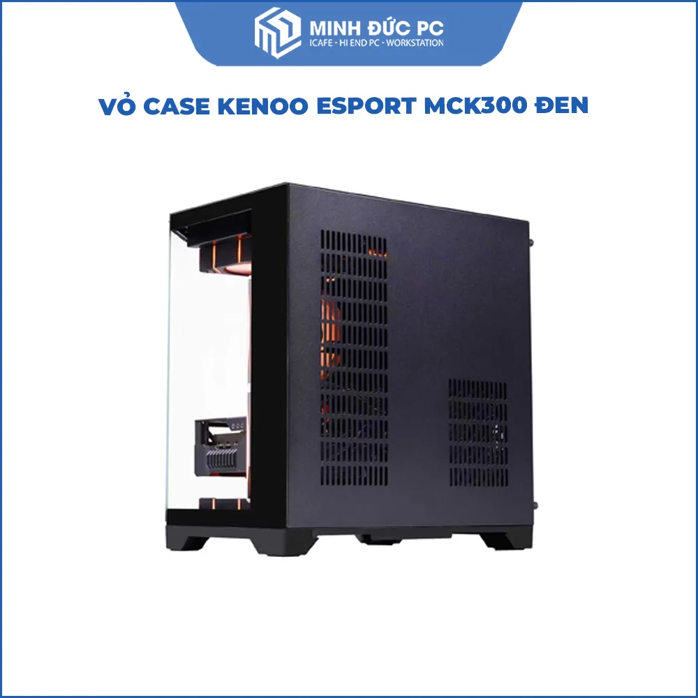 Vỏ Case KENOO ESPORT MCK300 M-ATX / Mini ITX Kính cường lực vát góc Màu Đen 5