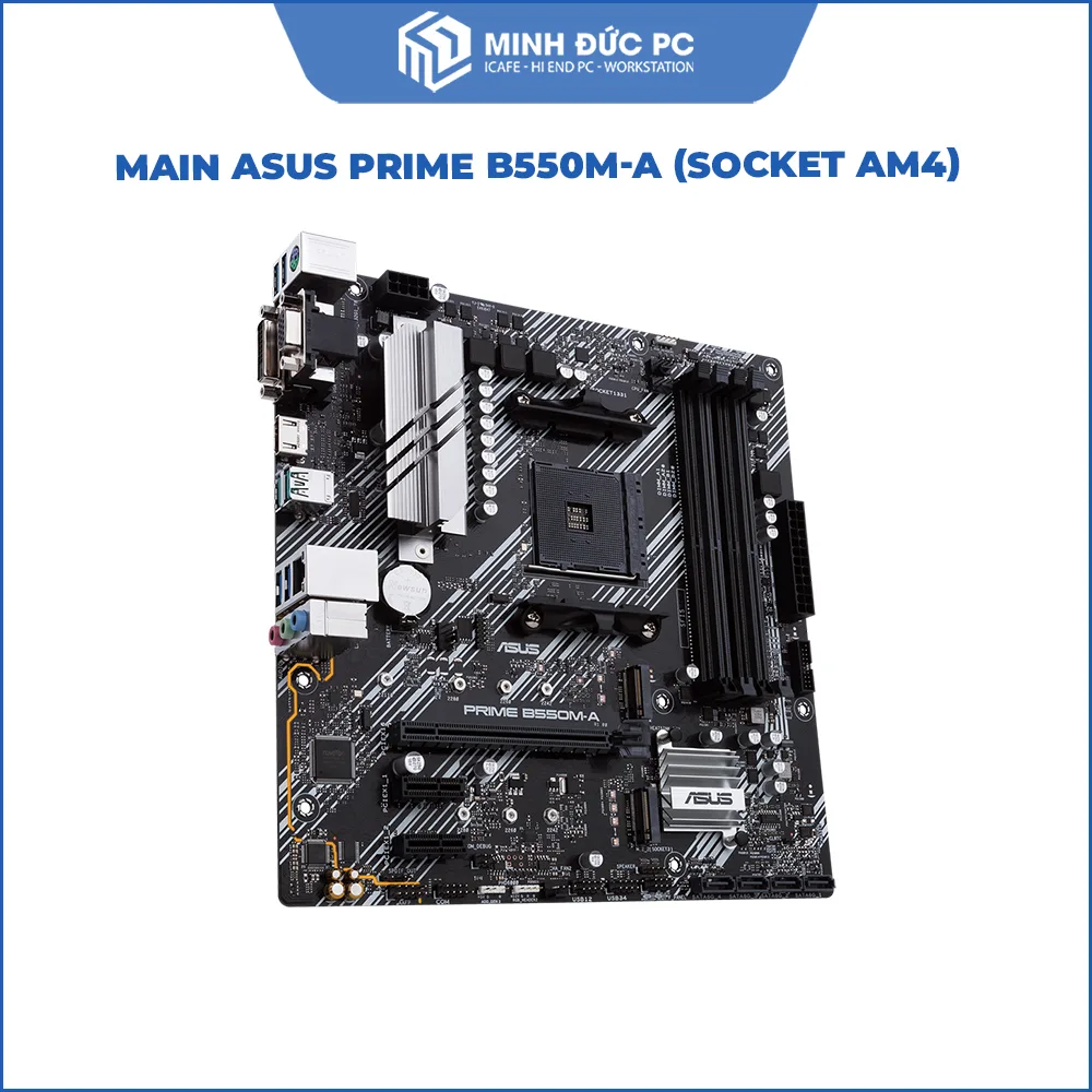 Mainboard ASUS PRIME B550M-A (AMD B550, Socket AM4, m-ATX, 4x DDR4, Dual M.2 PCIe 4.0) 3