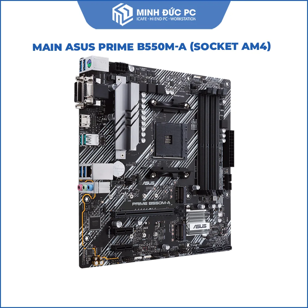 Mainboard ASUS PRIME B550M-A (AMD B550, Socket AM4, m-ATX, 4x DDR4, Dual M.2 PCIe 4.0) 5