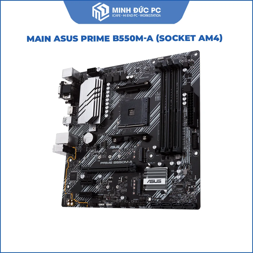 Mainboard ASUS PRIME B550M-A (AMD B550, Socket AM4, m-ATX, 4x DDR4, Dual M.2 PCIe 4.0) 4