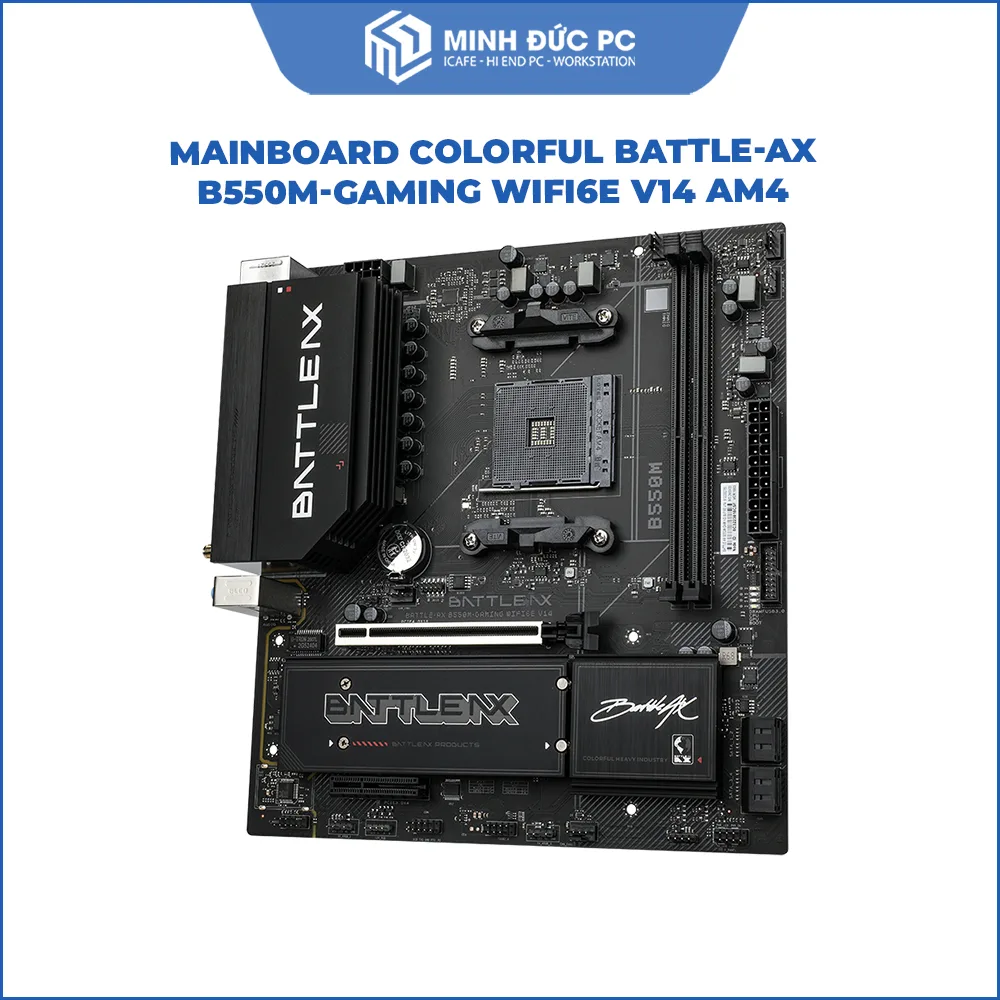 Mainboard COLORFUL BATTLE-AX B550M-GAMING WIFI6E V14 (AMD B550, Socket AM4, M-ATX, 2x DDR4, Wi-Fi 6E, LAN 2.5G) 2