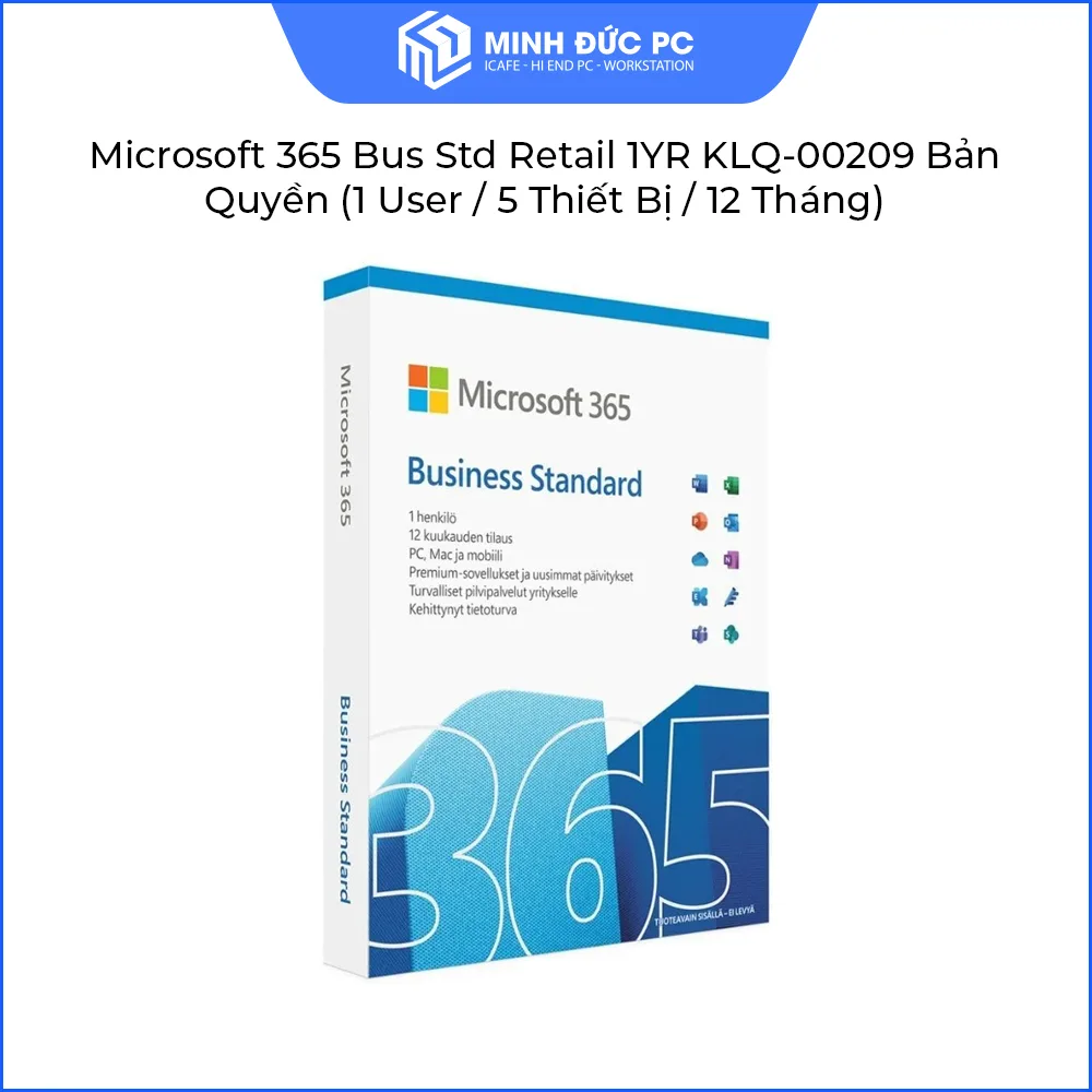 Phần mềm Microsoft 365 Bus Std Retail All Lng APAC EM SubPKL 1YR Onln DwnLd NR (1 User/ 5 PC Thiết Bị) 2