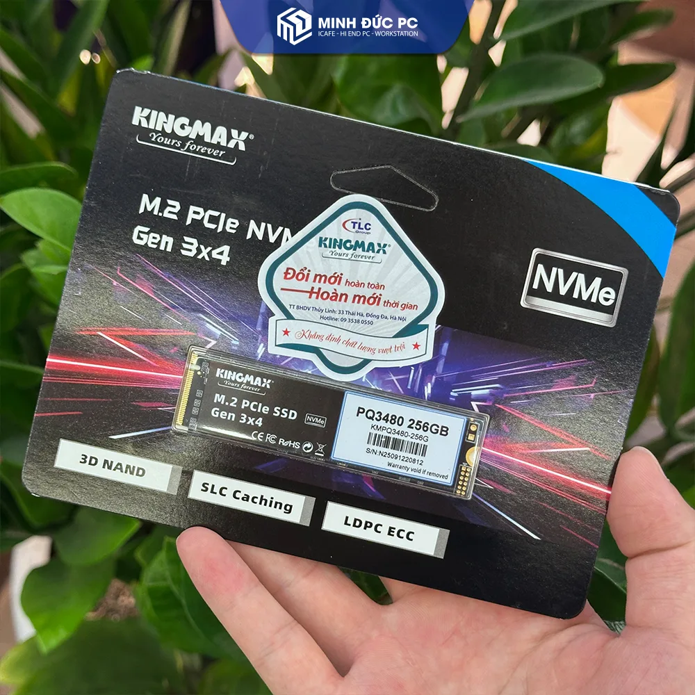 Ổ Cứng SSD Kingmax Zeus PQ3480 256GB M.2 NVMe PCIe Gen 3x4 (Đọc 2250MB/s - Ghi 1200MB/s) 2
