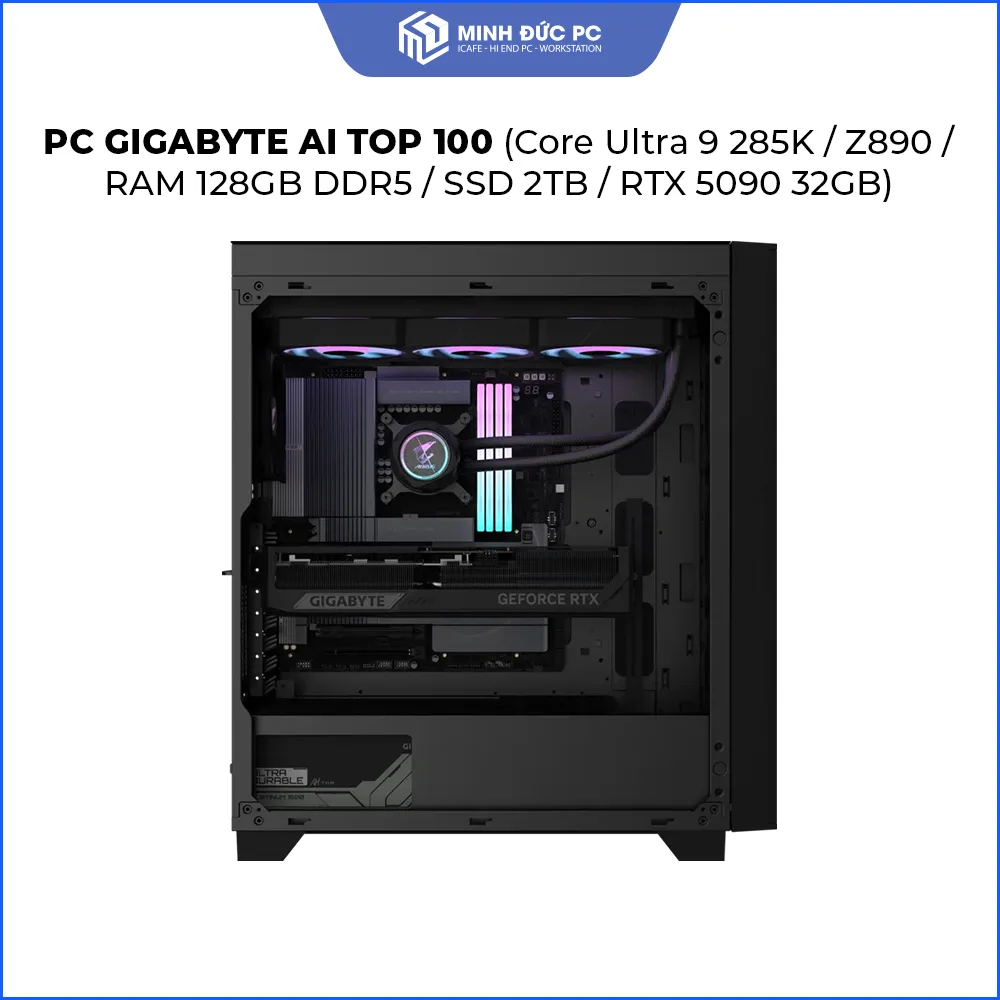 PC GIGABYTE AI TOP 100 (Core Ultra 9 285K / Z890 / RAM 128GB DDR5 / SSD 2TB / RTX 5090 32GB) 7