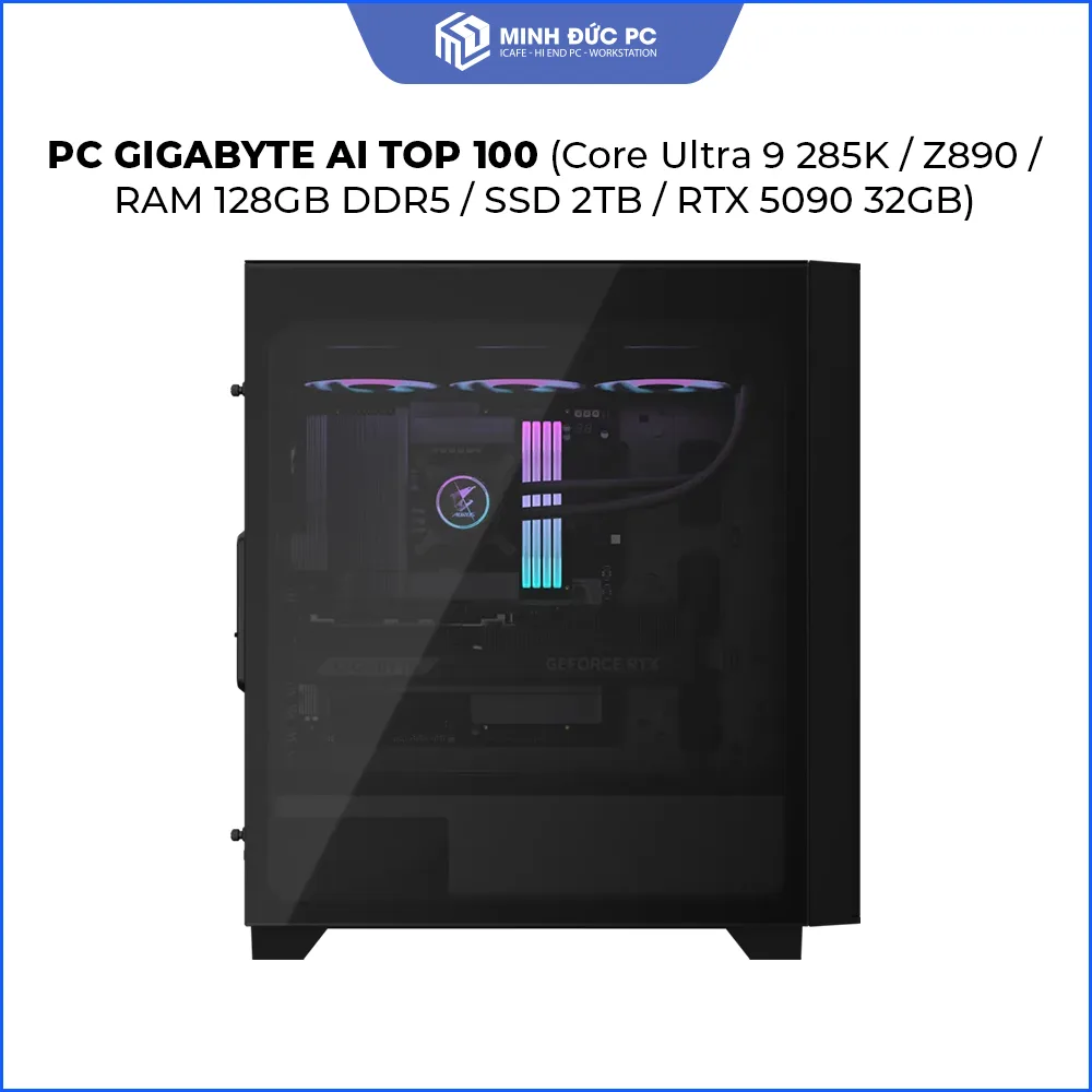 PC GIGABYTE AI TOP 100 (Core Ultra 9 285K / Z890 / RAM 128GB DDR5 / SSD 2TB / RTX 5090 32GB) 8