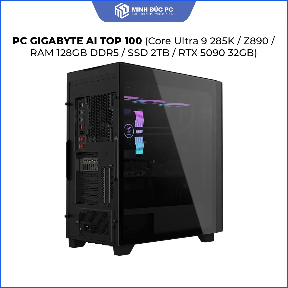 PC GIGABYTE AI TOP 100 (Core Ultra 9 285K / Z890 / RAM 128GB DDR5 / SSD 2TB / RTX 5090 32GB) 4