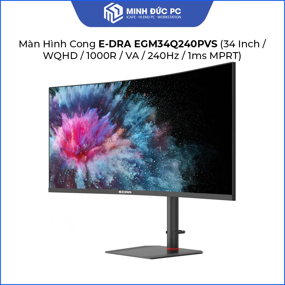 Màn Hình Cong E-DRA EGM34Q240PVS (34 Inch / WQHD / 1000R / VA / 240Hz / 1ms MPRT) 3